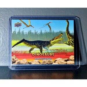 2015 Upper Deck Dinosaurs Kaprosuchus Extinction Red Parallel #68 Card